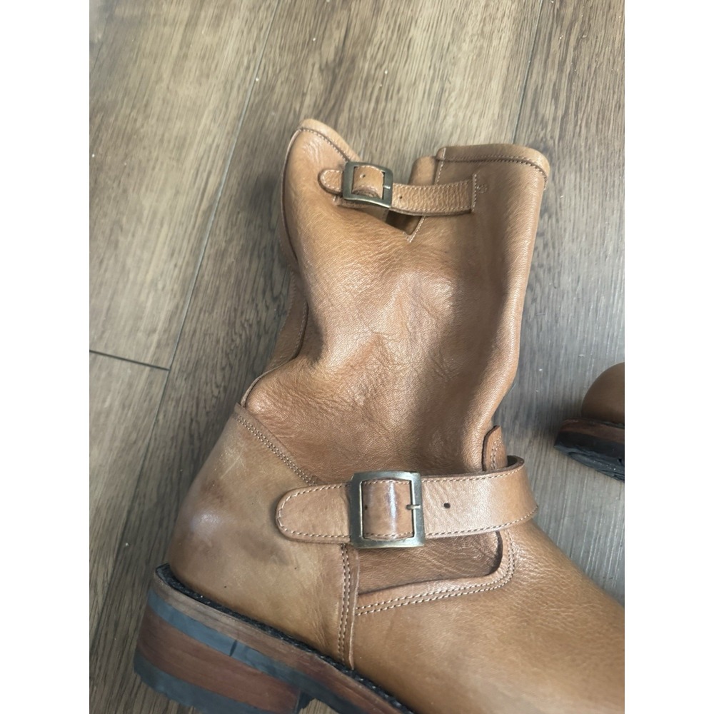 mens freebird boots 10 Easton Brown Leather Western Preppy Skater Luxury Rugged - Picture 4 of 15
